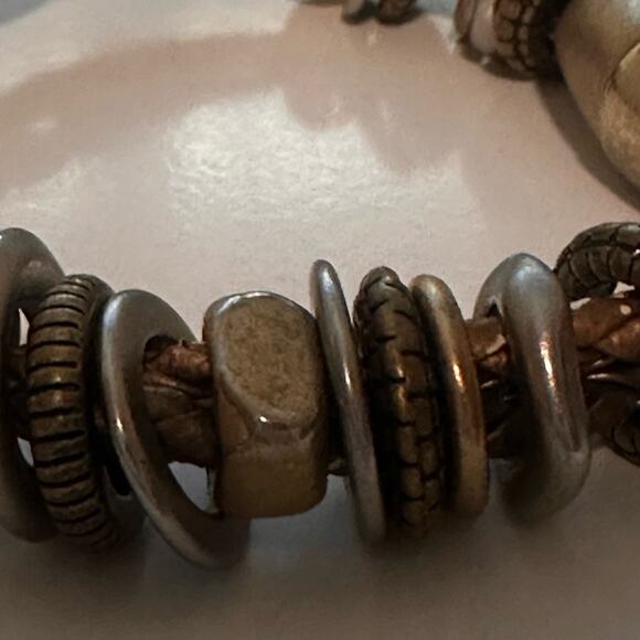 100% positive feedback RARE CHICO'S BISMA Braided Multi strand Chunky Bracelet - Picture 7 of 10